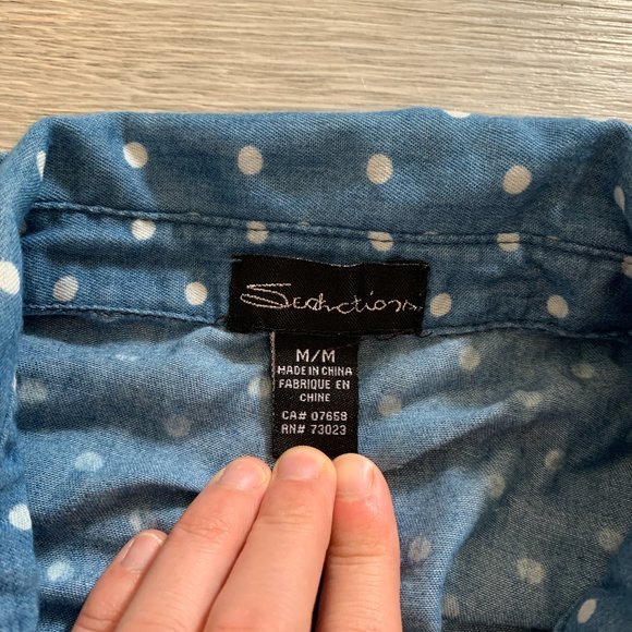 shirts pola-dot bleue/white - Picture 4 of 4